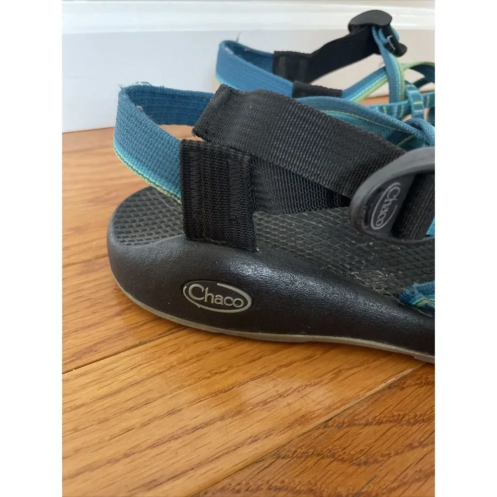 Chaco‎ Women's Yampa Sport Hiking Water Beach Sandals US Size 7 Green/Blue